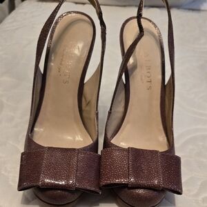 Talbots Brown Classic Heels with Pointed Toe